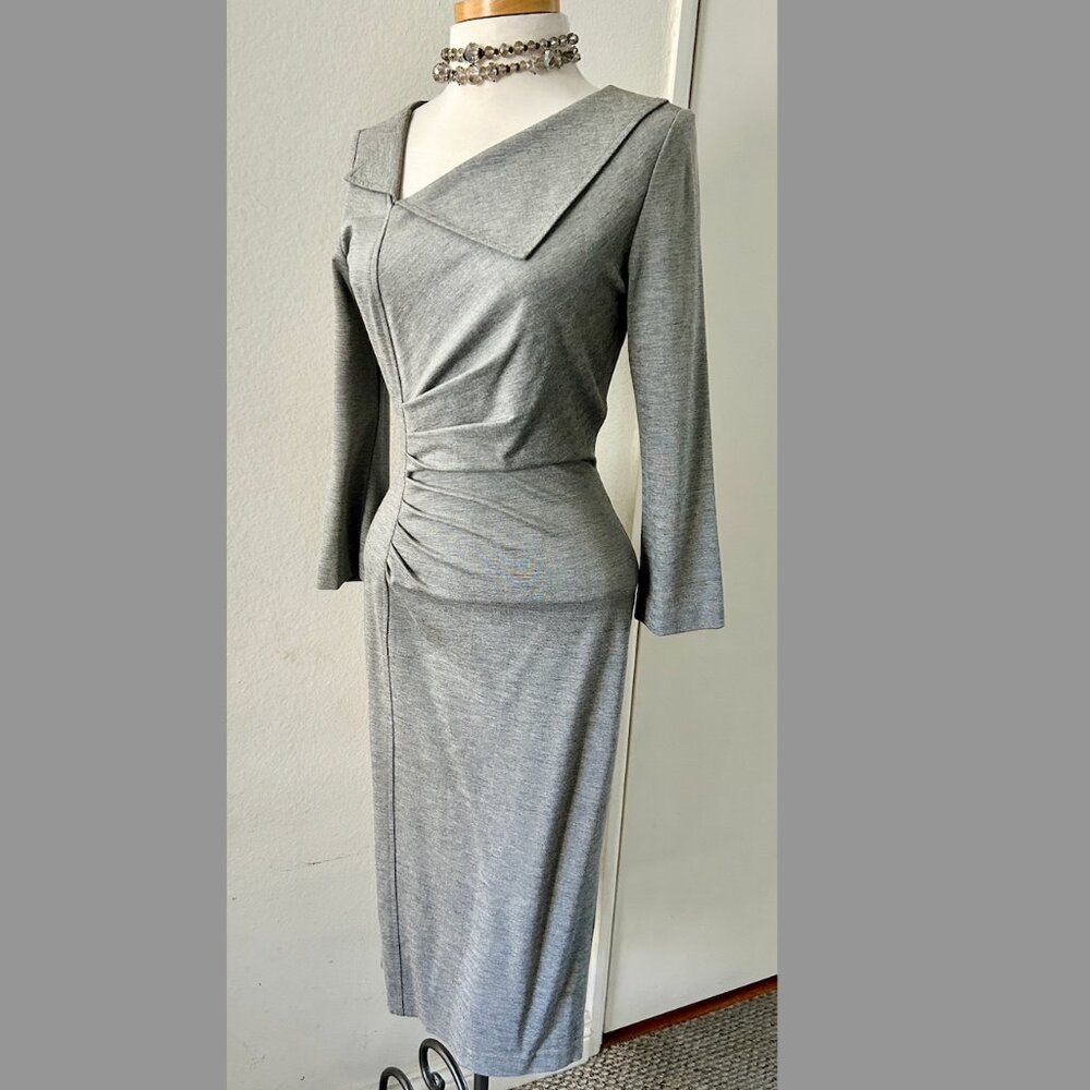 Vintage Y2K le chateau gray Midi dress XS - Picture 2 of 9